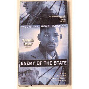 Enemy of the State (VHS, 1999) Will Smith Gene Hackman Action Thriller Vintage